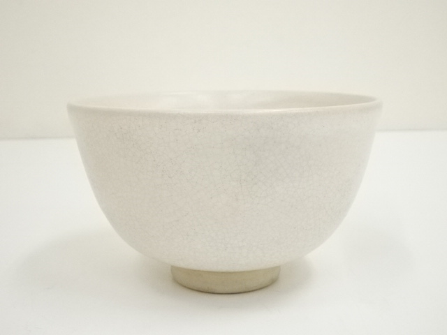茶道　京焼　白磁　瑞光／造 白磁煎茶碗揃え 縁ぞり無し 昭阿弥 - 京焼清水焼 松韻堂